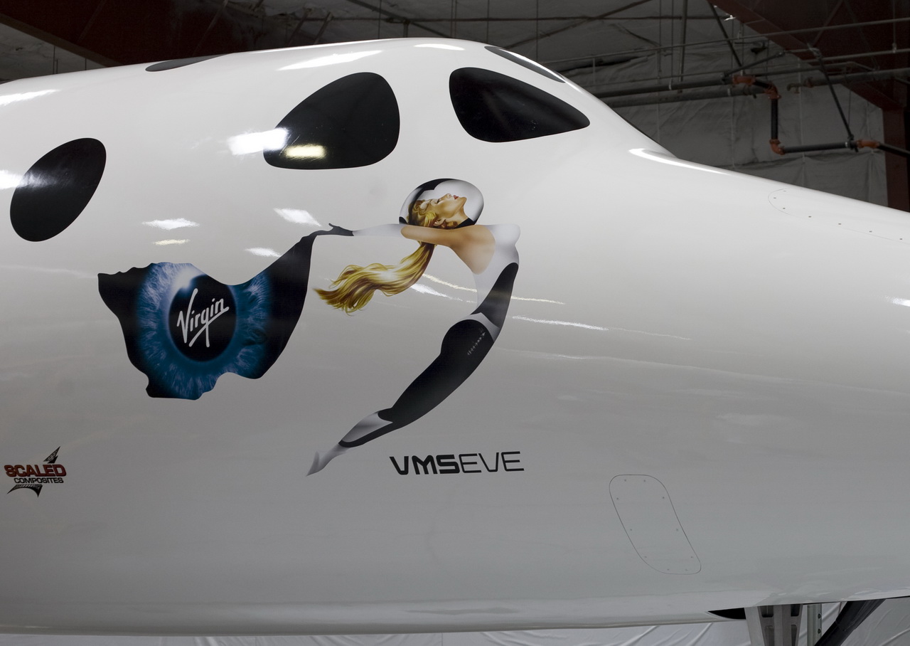 virgin airlines spacecraft nose art